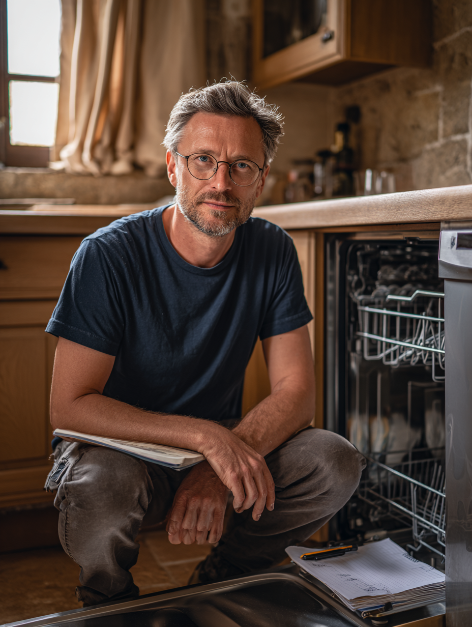 Portrait éditorial de Marc (généré par IA)