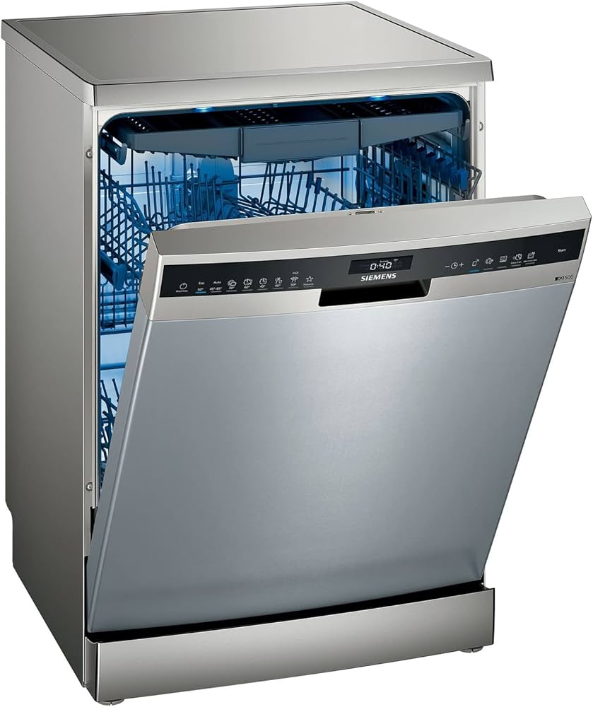 Lave-vaisselle Siemens iQ500 affichant un code erreur sur le bandeau de commande